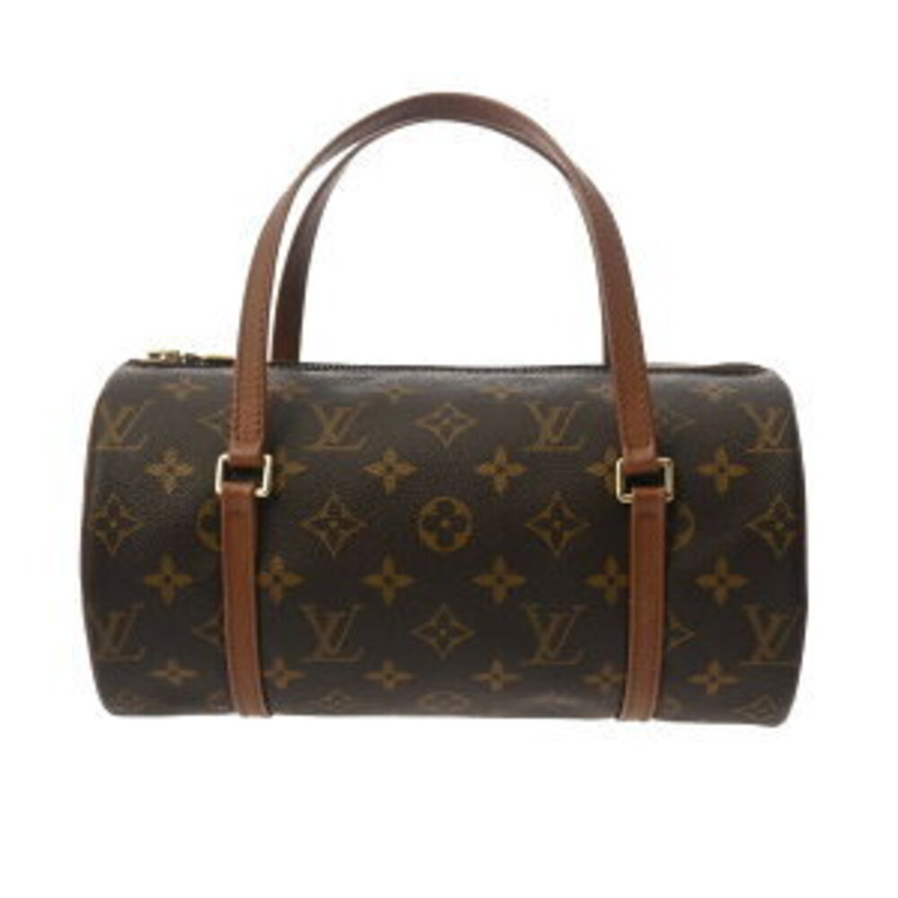 Louis Vuitton Monogram Papillon Brown Canvas Pigskin Handbag